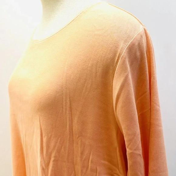 NWT CROFT & BARROW Women Long Sleeve Pullover Cotton The Classic Tee Shirt Sz 2X - Picture 5 of 12
